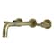 Kingston Brass Roman Tub Faucet, Antique Brass, Wall Mount KS8023CML - alternate 1